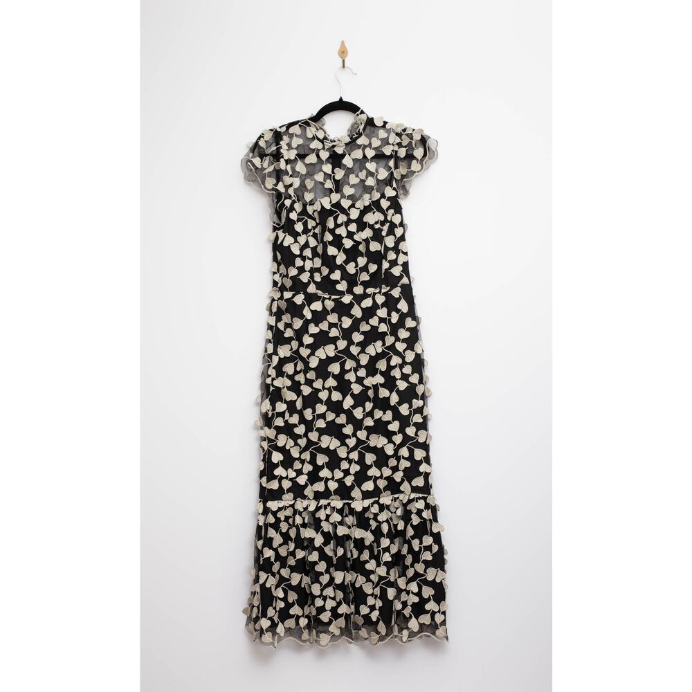 Shoshanna Black and White Chiffon berty Dress Size 6 - Picture 4 of 8